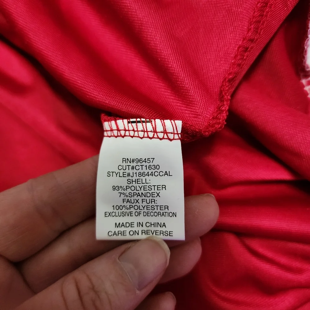NWOT Eyeshadow Christmas Mrs. Claus Holiday Dress - Picture 9 of 9